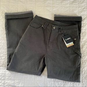 NEW Jetty Flannel Lined Cargo Pants OYSTEX Flanstone Mariner Grey